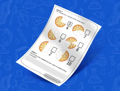 Nauka ułamków z pizzą