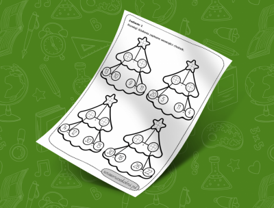 Choinki matematyczne – dodawanie i odejmowanie w zakresie do 50
